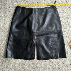 Michael Hoban Leather Skirt - Size 12